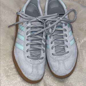 adidas Gray and Light Blue Sneakers